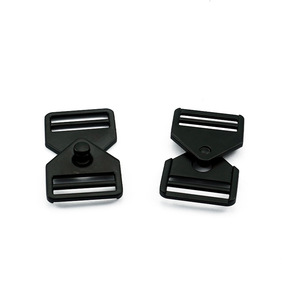 Adjustable Zinc Alloy Buckle 25mm Black For Belts Bags Backpacks Pet Collars Quick Release <b>Webbing</b> Closure Parts - Product Image 1