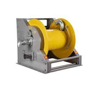 MECLUBE - 076-7362-900 Enrouleur de tuyau industriel en acier peint fi-703 série hydraulique motorisée pour air-eau et diesel 2 ''(wit) - Product Image 1