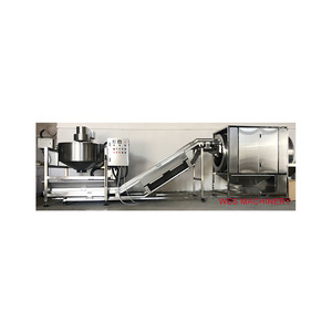Les machines clés de la ligne de production de pop-corn semi-automatique exquise comprennent un mélangeur <span class=keywords><strong>et</strong></span> une friteuse pour légumes <span class=keywords><strong>et</strong></span> fruits - Product Image 1