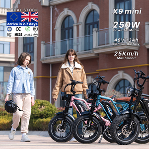 Nueva Bicicleta Eléctrica KOOLUX X9 Mini con Motor Trasero sin Escobillas de 250W, Batería de Litio de 48V 13AH, Pantalla LED Impermeable IP54, 7 Velocidades, Neumáticos Anchos BMX - Product Image 1