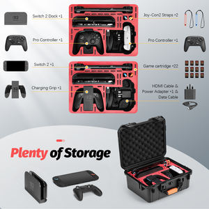 Étui rigide pour Switch 2, couleur noire, robuste, grande capacité, étui de voyage, accessoires de jeu pour Switch 2 - Product Image 2