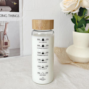 Nouveau produit <span class=keywords><strong>1</strong></span> <span class=keywords><strong>litre</strong></span> <span class=keywords><strong>bouteille</strong></span> d'eau en <span class=keywords><strong>verre</strong></span> dépoli boisson directe dégradé boisson sportive <span class=keywords><strong>bouteille</strong></span> d'eau avec marquage du temps - Product Image 4