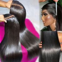 Perruques Lace Front 13x4 Lisses en Cheveux Humains HD Transparentes Sans Colle Pré-Pluckées pour Femmes