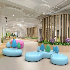 Panca Lunga in Fibra di Vetro Personalizzabile, Moderna e Impermeabile, per Centri Commerciali, Aeroporti e Aree di Attesa Pubbliche - Product Image 3