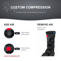 Semelle intérieure en EVA résiliente, semelle extérieure en TPR, TP Air Knee Walker, chaussure de récupération pour traumatismes et réadaptation