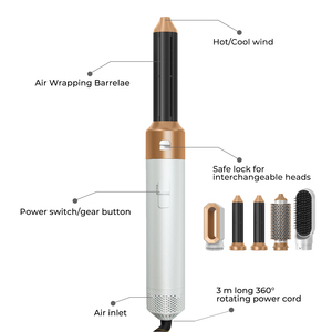 Secador de Pelo Profesional 6 en 1 con Motor de Corriente Continua de 1000 W, Estilizador, Logotipo Personalizado Mínimo, MOQ Bajo, Diseño Gratuito, Sin Tarifas Urgentes, Uso en Salón/Hogar/Viajes - Product Image 2