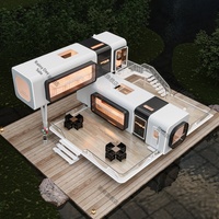 Capsule spatiale modulaire en acier, hôtel B&B européen en EPS avec garantie de 5 ans pour les hébergements touristiques, les séjours à domicile et le tourisme culturel