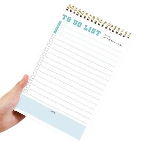 Bloc-notes personnalisé avec impression sur mesure, planificateur quotidien, mensuel et hebdomadaire, feuilles détachables, liste de choses à faire, cadeau PP - Product Image 2