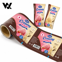 Film en rouleau personnalisé imprimé en CPP LLDPE pour emballage de chocolat, crème glacée et bâtonnets glacés, compatible congélateur et thermoscellable, pour sacs isothermes