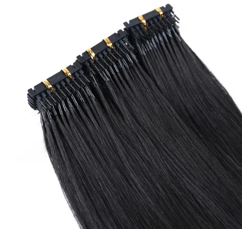 100% Unprocessed 12A top quality double drawn Virgin Human Hair 6d Hair Extensions Pre-bonded Brazilian Hair