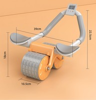 Machine de musculation de base Rebond automatique Ab roue de rouleau d'exercice abdominal avec support de coude