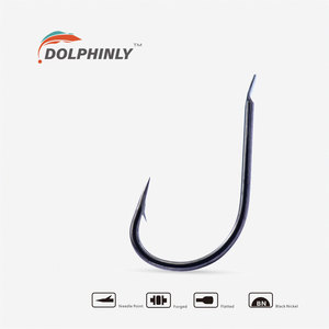 Hameçons de pêche japonais en alliage de titane forgé à pointe aiguille Umitanago avec ardillon - Product Image 2