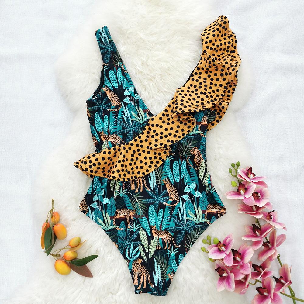 Maillots Femme Léopard Bikini Sexy Leopard Print Maillot De Bain