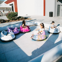 Voiture tamponneuse gonflable commerciale pour enfants, piste de course gonflable pour voitures tamponneuses