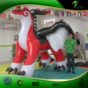 3m विशाल लाल पंख के साथ Hongyi Inflatable ड्रैगन सेक्सी SPH ड्रैगन खिलौने