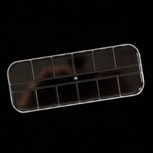 Boîte de <span class=keywords><strong>rangement</strong></span> professionnelle portable pour outils de <span class=keywords><strong>nail</strong></span> <span class=keywords><strong>art</strong></span> et bijoux avec 12 compartiments, présentoir organisateur en acrylique pour strass - Product Image 5