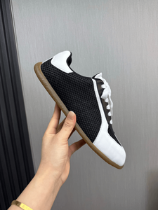 Alexander Trendy unisex, fashionable, flat bottomed, comfortable, Mc three color splicing suede leather upper sneakers Queen - Product Image 5