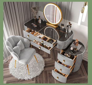 Bàn trang điểm mới cho bàn trang điểm đặt tủ quần áo Led Gương ánh sáng bàn trang điểm hiện đại với gương tăng cường vẻ đẹp phòng ngủ nhà - Product Image 5