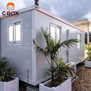 บ้านคอนเทนเนอร์แบบขยายได้ Cbox ขนาด 20 ฟุต แบบวิลล่าสองปีก สำหรับอยู่อาศัย พกพาได้ กันน้ำ เหมาะสำหรับรีสอร์ทหรืออพาร์ทเมนท์ในสวนหลังบ้าน - Product Image 4
