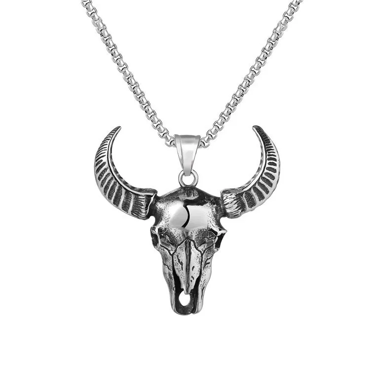 Titanium steel ins new domineering dragon pendant men's hip-hop animal punk necklace jewelry