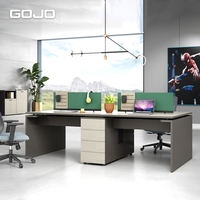 Vente directe d'usine Meubles de bureau ouverts Tables de séparation modulaires Postes de travail de cabine de bureau pour 2,4,6 personnes