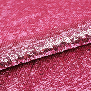 Rose 3mm Paillettes Arc-En-Ciel Tulle Stretch Broderie Lourde Paillettes Tissu - Product Image 4