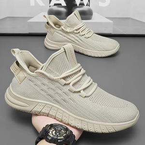 Chaussures de sport professionnelles personnalisées en tissu maillé à lacets, style marche, plates, respirantes, pour la course à pied - Product Image 1