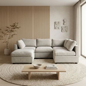 Modern Modular Cloud Living Room Furniture <b>Waterproof</b> Fabric Sectional for Home Hotel - Product Image 4