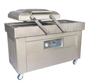 Double chamber Automatic pouch Vacuum packing machine for meat rice/Double chamber vacuum sealing machine packaging