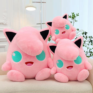 Hot verkopende nieuwe Jigglypuff knuffel met konijnenvacht textuur, grote knuffelpop voor klauw- en schaarmachines, rechtstreeks van de fabriek, groothandel. - Product Image 4