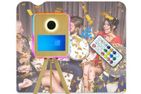 Mesin Kios Photobooth Kayu Portabel dengan Printer, Cangkang Photo Booth Sempurna untuk Kompatibilitas Kamera
