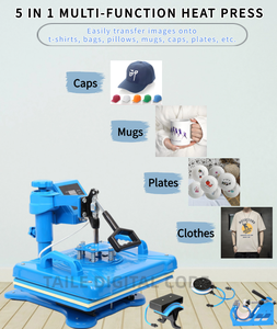 Máquina de Impresión de Camisetas 5 en 1, Máquina de Transferencia de Calor <span class=keywords><strong>Industrial</strong></span> Digital de 15"x12" para Camisetas/Tazas/Gorras/Platos/DIY - Product Image 2