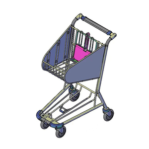 Carrito de equipaje de alta calidad con estructura metálica para pasajeros en aeropuertos y estaciones. - Product Image 4