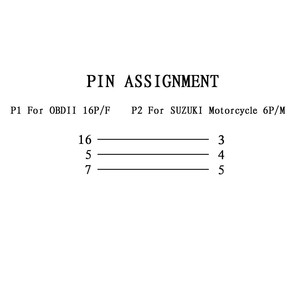 <span class=keywords><strong>Cable</strong></span> Adaptador de 16 Pines OBD2 Hembra a 6 Pines para Motocicleta <span class=keywords><strong>Suzuki</strong></span> - Lector de Códigos 12V 0.3M <span class=keywords><strong>Cable</strong></span> de Diagnóstico - Product Image 5