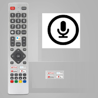 Control Remoto de Voz de Repuesto SHWRMC0133 SHWRMC0134 para TV, con Batería AAA, Alcance de 10m, Función Universal, Venta al Por Mayor
