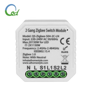 Tuya App Remote Home Zigbee 3,0 Interruptor <span class=keywords><strong>de</strong></span> luz con módulo <span class=keywords><strong>de</strong></span> interruptor <span class=keywords><strong>de</strong></span> bricolaje Smart Things 2 Way Zigbee Mini Switch - Product Image 3