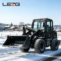 Mini-chargeuse sur pneus tout-terrain 4x4 diesel, machine hydraulique avec accessoires personnalisés pour les opérations en arrière-cour et petites exploitations agricoles