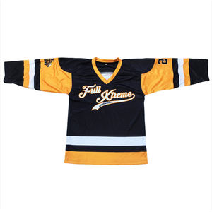 OEM Professionell Angepasste Bestickte Eishockey-Trikots Team-Bekleidung Sublimations-Lacrosse-Eishockey-Uniformen - Product Image 4