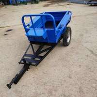 Micro-tilleur à deux roues, remorque agricole 200-300 kg, boîte de vitesses montée sur tracteur, haute sécurité pour l'agriculture et le jardinage