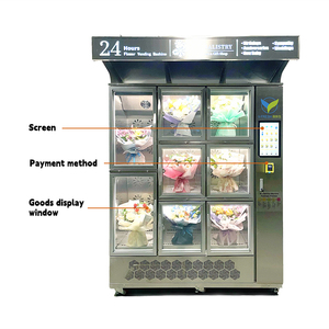 Vfresh Thiết Kế Mới Bán Buôn 8 Pcs Trong Kho Máy Thông Minh Cho Đường Phố Hoa Máy Bán Hàng Tự Động - Product Image 6