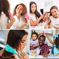 Nouveau peigne de massage pour la maison, peigne personnalisé avec logo, peigne en plastique en forme de pieuvre, brosses à cheveux professionnelles pour salon de coiffure pour femmes