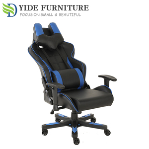 <span class=keywords><strong>Silla</strong></span> de Oficina Ejecutiva/<span class=keywords><strong>Gamer</strong></span> Personalizable con Soporte Metálico y Cubierta Azul, en Oferta - Product Image 4