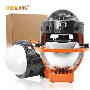 Chenlong CLT6S Sistema de iluminación automática Universal de gama alta 3 pulgadas Tres copas reflectantes Hi/<span class=keywords><strong>Lo</strong></span> Beam Led Bi-Projector Lens Headlight - Product Image 1