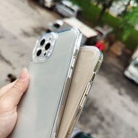 Coque de téléphone transparente avec découpe de précision pour iPhone 16 17 Pro Max, protection intégrale antichute, coque souple en TPU transparente
