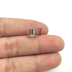 YN 100 takım 4mm/4.5mm/5mm/6mm/8mm/10mm yuvarlak şekil kuşgözü uzun Metal Grommets konfeksiyon halkalar için bel çantası ayakkabı aksesuarları - Product Image 4