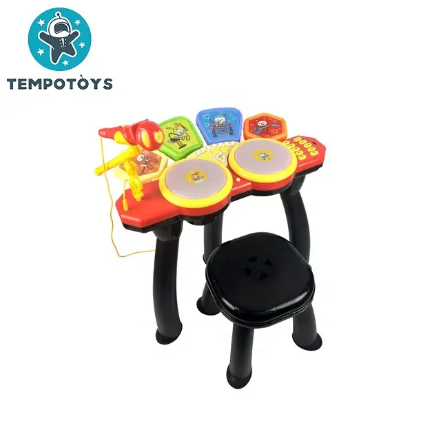 Темповая игрушка ударная игрушка Музыкальные инструменты Электронные барабаны детские музыкальные игрушки набор