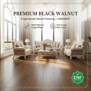 Piso de Madera de Nogal Negro Ecológico Enf, de Ingeniería, con Pintura a Base de Agua de 1900X190X15/3.0mm, para Villas Europeas de Lujo - Product Image 2