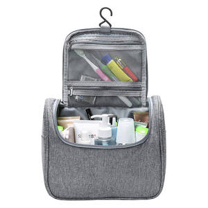 Gran oferta, organizador de cosméticos de <span class=keywords><strong>viaje</strong></span> personalizado, bolsa de maquillaje con patrón geométrico con cierre de cremallera para artículos de tocador y almacenamiento - Product Image 5