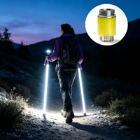Module lumineux flexible COB 3V 3W à forme personnalisée, pliable, avec dissipateur thermique en acier pour lampe torche tactique, équipement optique