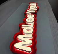 Letrero Luminoso 3D con Control Remoto, Letras Infinitas Verdes, Logotipo Personalizado en Acrílico Espejo LED, para Tienda, Boda, PVC, Alto Brillo, DC